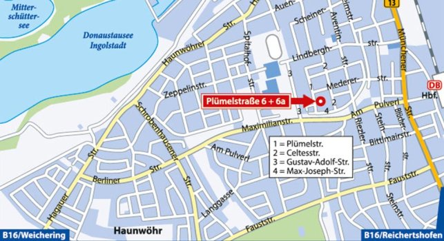Plümelstraße Landkarte